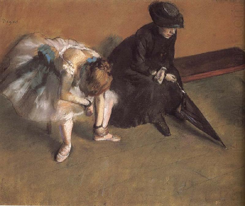 Waiting, Edgar Degas